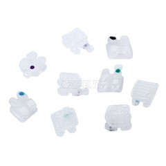 AZDENT Dental Orthodontics Ceramic Brackets 5*5 MBT / Roth.022 Hooks 3-4-5