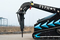 TYPHON STOMP X1300 &STOMP 509 Mini Skid Steer Hydraulic Rock & Concrete Breaker