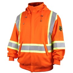 Revco Black Stallion FR Hooded Sweatshirt Orange Reflective Safety Stripes