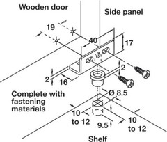 Simplex Concealed Hinge – Black