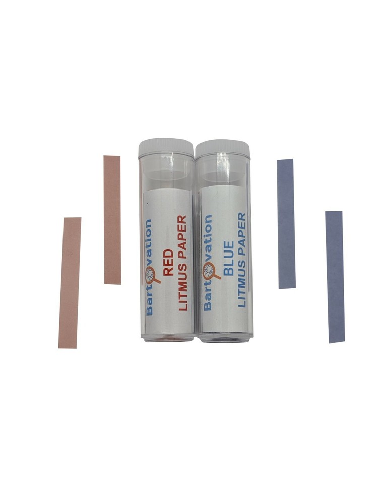 Red & Blue Litmus Paper Acid/Base Indicator Strips Combo Pack with 200 Strips