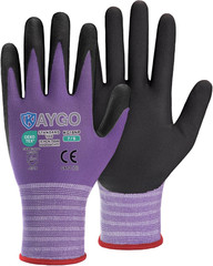 Safety Work Gloves, Microfoam Nitrile Coated, Men Women,Kg18N | Anti-Slip Grip,