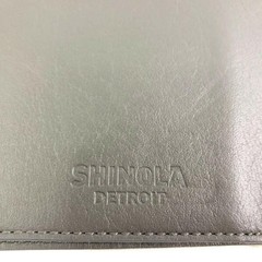 Shinola Gray Leather Journal Cover 80pg Notebook and Dust Cover
