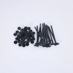 100Pcs Automotive Nylon Cable Tie Fastener Kit – Universal Car Zip Tie Buckle C