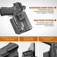 WARRIORLAND IWB/OWB Kydex Holster for Glock 43X MOS / 48 MOS / 43X Rail / 48 …