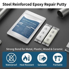 Steel Reinforced Epoxy Putty,Waterproof Heat-Resistant Epoxy Putty Repair Kit