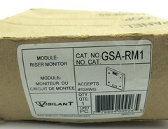 Edwards Kidde Vigilant GSA-RM1 Riser Monitor Module Brand New Same Day Shipping
