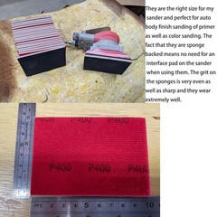 20 PCS 3 x 4 Inch 400-3000 Grit Ultra Fine Sanding Sponge, Soft Foam Red