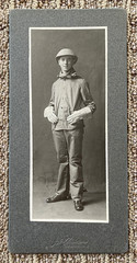 ORIGINAL! BEEKEEPER IN UNIFORM w/o BEE VEIL OCCUPATIONAL PHOTO LESUEUR, MN 1897