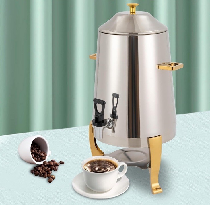 Electric Coffee Urn and Hot Beverage Dispenser Stainless Steel Coffee Chafer