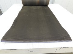 24″W x 20′ Rough Grip Top Rubber Conveyor Belt 2-Ply Black 20′ Length