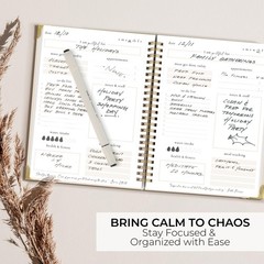 Beautiful To Do List Notebook – Aesthetic 6.4 inches X 8.5 inches, Beige