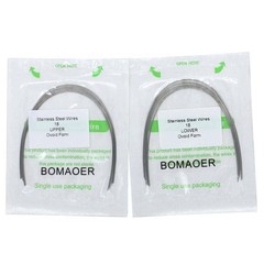 200Packs Dental Orthodontic Staineless Steel Round Arch Wire Ovoid Form 012Upper