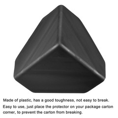 16Pack Corner Protector PP Plastic 3″ x 3″ x 3″ for Carton Black