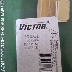 Victor Model 10-MFA Heating Nozzle MPN 10-MFA