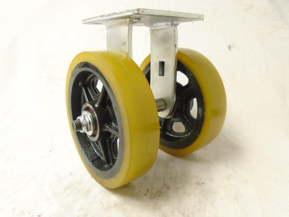 6″ Kingpinless ERGO Maintenance Free Rigid Caster Precision Sealed Brg 1400 lbs