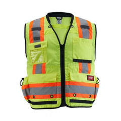 Milwaukee 48-73-5163 Class 2 Surveyor’s High Visibility Yellow Safety Vest – 2XL