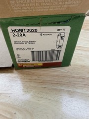 Square D HOMT2020 1 Pole 20 Amp Tandems Type HOMT Box Of 10 Pcs