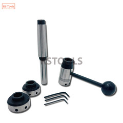 New Lathe Tailstock Floating Type Die Holder Set 2MT Shank Size MT2 RSTOOLS