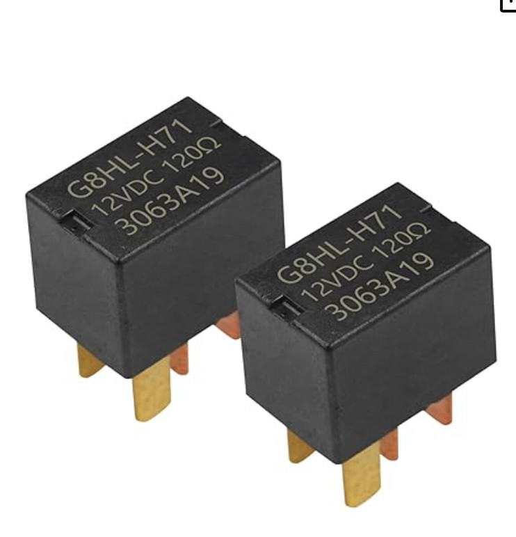 2 Pack AC Relay G8HL-H71 4 Pins Power Relay Assembly AC and Starter Relays,39794