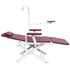 Dental Portable Folding Chair Foldable Mobile Chair with Tray & LED Light