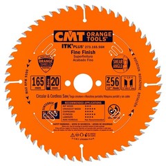 CMT 273.165.56H ITK Plus Saw Blade 6-1/2”x0.063”/0.039”x20mm 5/8” Z56