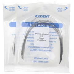 Dental Ortho Super Elastic Niti Arch Wire Round Ovoid Form for Bracket Braces CE