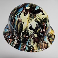 full brim hard hat custom hydro dipped IN AMERICAN SPORTSMAN FISHING HUNTING