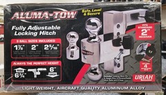 NEW Aluma-Tow Fully Adjustable Lightweight Aluminum Alloy Trailer Locking Hitch