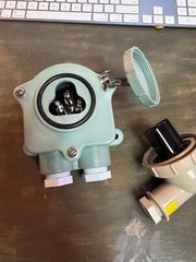 IMPA # 792813 Angle Plug (1MB) & Receptacle (1M), 3 Pin Waterproof IP67