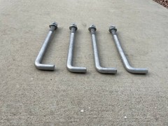 Sandbaggy 3/4″ x 10″ Threaded Concrete Anchor L-Bolts – Hot Dipped Galvanized