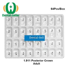 Dental Clear Preformed Crowns Adult Kid Temporary Anterior Posterior Molar Crown
