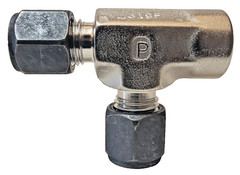 Parker (Lot of 3) 318F CPI Stainless Female Run Tee 1/8″ Tube x 1/8″ FNPT