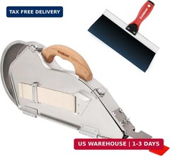 Goldblatt Banjo Tape Set Drywall Taping Tools with 10″ Blue Steel Taping Knife,