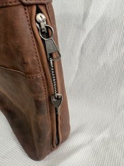 Lady Concealed Carry Crossbody Purse Genuine Leather Handbag with Locking Gu..