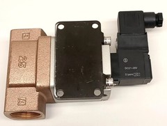 SMC VNB412B Solenoid Process Valve Ports 1-2/ 1/8″ NPT Ports A-B/1″ NPT DC21-26V
