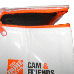Insulated Lunch Bag, Zipper Closure, 12x10x6 inches, For 6-Pack, Lunches, Snacks