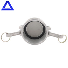 3″ Type DC Dust Cap Coupler Aluminum Cam & Groove Hose Fitting w/ Brass Handles