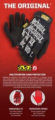 Mechanix Wear MG-05-010 LARGE Original Black Multi Purpose Mechanics Work Gloves