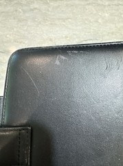 Franklin Covey Planner Nappa Leather Snap 6 Ring Binder Black Pockets Padded