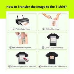 Koala Printable Inkjet Heat Transfer Paper Dark Light Fabrics Iron-on 8.5X11 10P