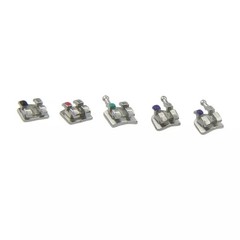 Dental Orthodontic Brackets Metal Braces Roth MBT 018 022 345 Hook Mini Twin MIM