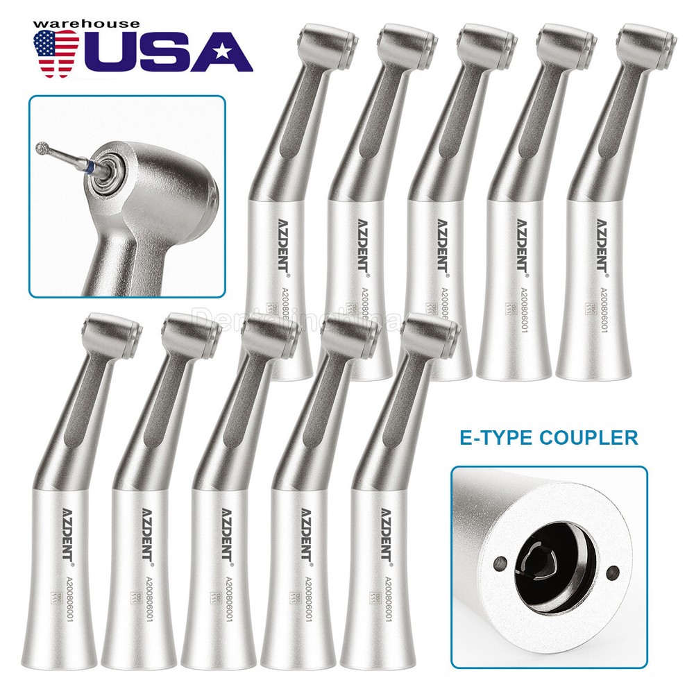 Dental Slow Low Speed Push Contra Angle Handpiece Fit FG 1.6mm Burs AZDENT US