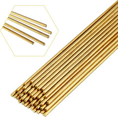 40 Pcs Brass Welding Rods 3/32 in Brazing Rods Brass Rod for DIY Craft Drift