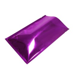 Many Sizes for Glossy Purple Flat Heat-Sealable Foil Open Top Pouch Bag P10