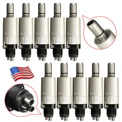 USA Dental Slow Low Speed Handpiece Air Motor 1:1 Direct Drive 4 Hole Yabang