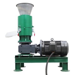 220V Wood Bran Straw Pellet Machine w/8mm Plate Biomass Fuel Maker 60KG/h 7500W