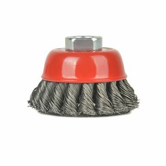 2PC Crew Twist Knot Wire Wheel Cup Brush Set for Drill Angle Grinder Rotary Tool