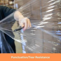 18″ x 1100 FT 60 Gauge 4 Rolls Pallet Wrap Stretch Film Hand Shrink Wrap Clear