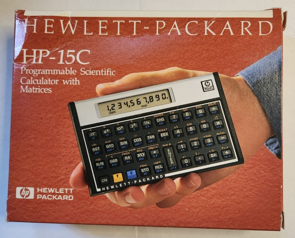 Hewlett Packard HP-15C Vintage Made in Brazil Programmable Scientific Calculator
